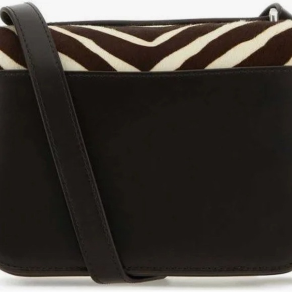 🔥🔥Brand New Tory Burch Eleanor Zebra HairCalf Small Convertible Shoulder Bag - Picture 3 of 10